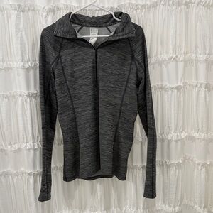 Under Armour Women's Dark Gray Heather Quarter-Zip Pullover